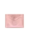 Salina Card case in metallic leather color pink