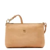 Salina Women's shoulder bag in leather color natural