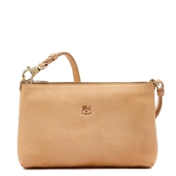 Salina Women's shoulder bag in leather color natural