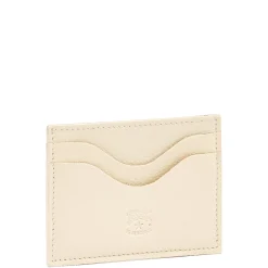 Salina Card case in leather color milk