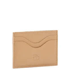 Salina Card case in leather color caffelatte