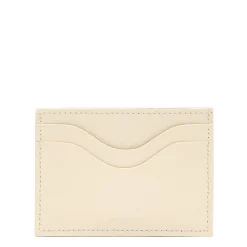 Salina Card case in leather color milk