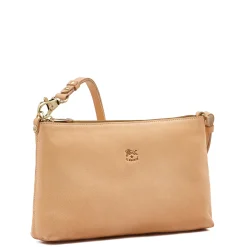 Salina Women's shoulder bag in leather color natural