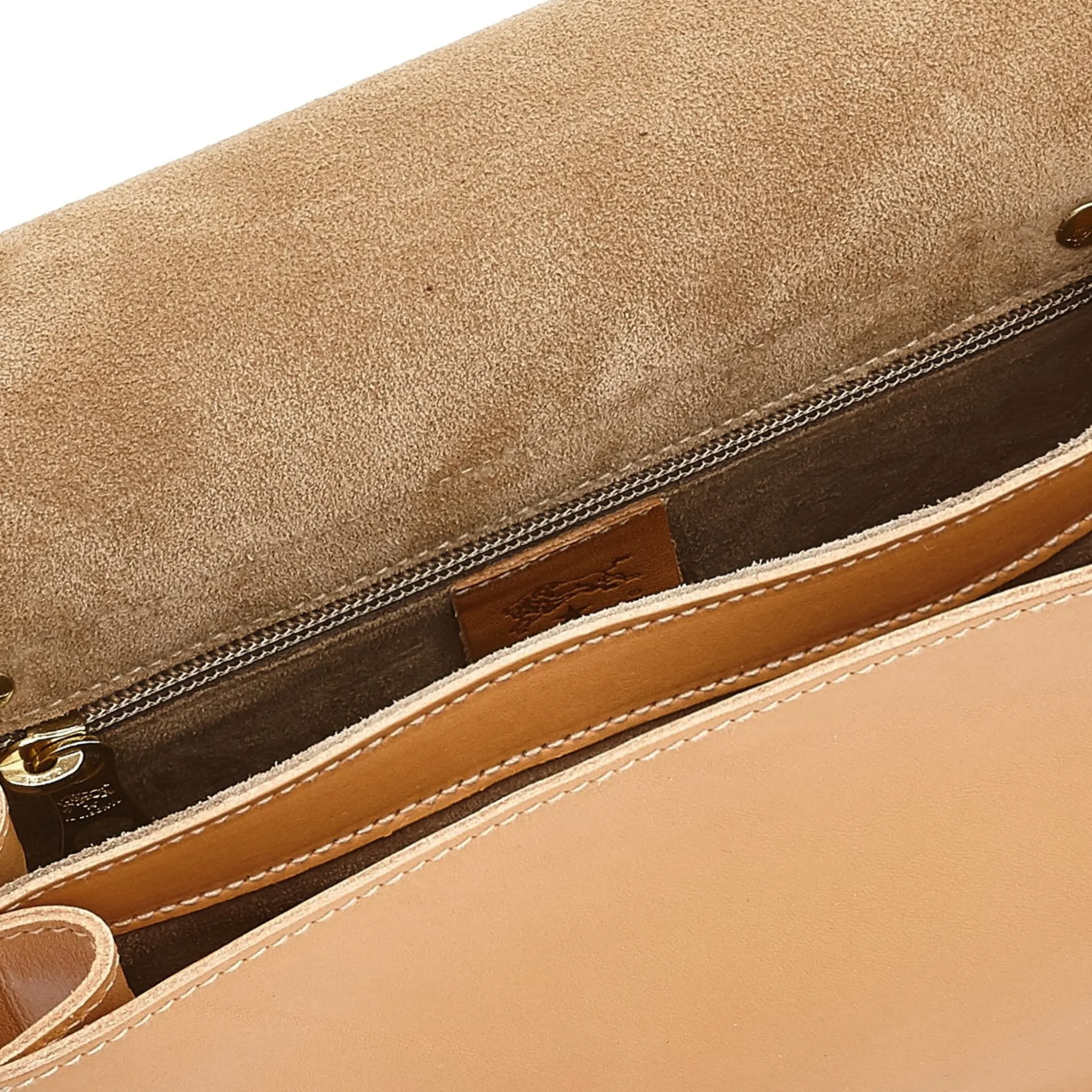 Salina Women's crossbody bag in leather color natural