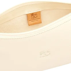 Salina Women's shoulder bag in leather color milk