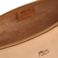 Salina Women's shoulder bag in leather color natural