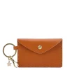 Scarlino Women's keyring in leather color caramel