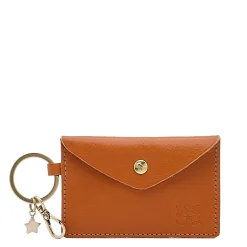 Scarlino Women's keyring in leather color caramel