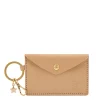 Scarlino Women's keyring in leather color caffelatte