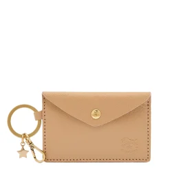 Scarlino Women's keyring in leather color caffelatte