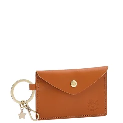 Scarlino Women's keyring in leather color caramel