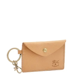 Scarlino Women's keyring in leather color natural