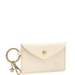 Scarlino Women's keyring in leather color milk