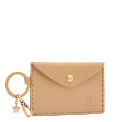 Scarlino Women's keyring in leather color caffelatte