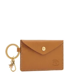 Scarlino Women's keyring in leather color gianduia