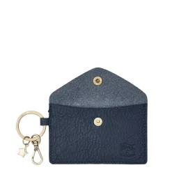 Scarlino Women's keyring in leather color blue