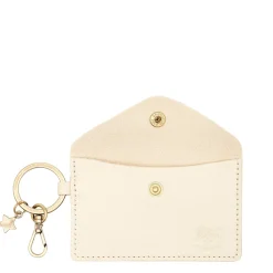 Scarlino Women's keyring in leather color milk