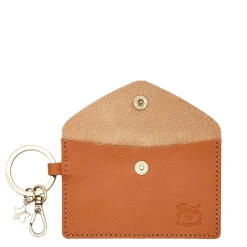 Scarlino Women's keyring in leather color caramel