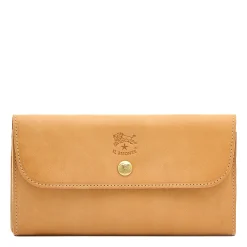 Siena Women's continental wallet in leather color natural