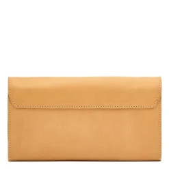 Siena Women's continental wallet in leather color natural