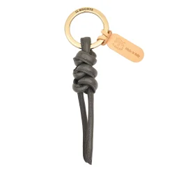 Snodo Women's keyring in leather color grafite