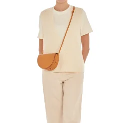 Snodo Women's crossbody bag in vintage leather color natural