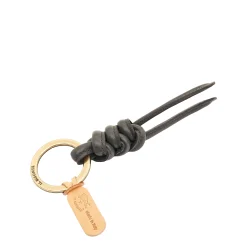 Snodo Women's keyring in leather color grafite