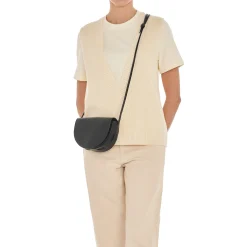 Snodo Women's crossbody bag in vintage leather color black