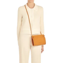 Snodo Women's crossbody bag in vintage leather color natural