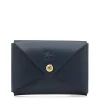 Sovana Card case in leather color blue