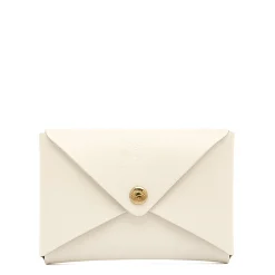 Sovana Card case in leather color milk
