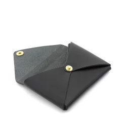 Sovana Card case in leather color black