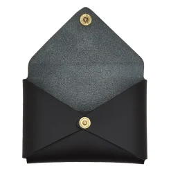 Sovana Card case in leather color black