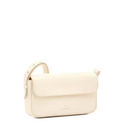 Studio Women's crossbody bag in leather color white
