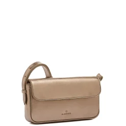 Studio Women's crossbody bag in metallic leather color metallic bronze