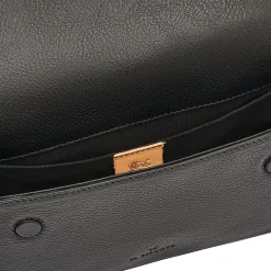 Studio Women's crossbody bag in leather color black