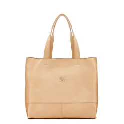 Talamone Women's tote bag in leather color natural