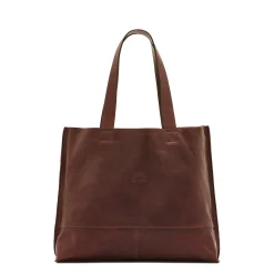 Talamone Women's tote bag in vintage leather color coffee
