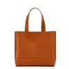 Talamone Women's tote bag in leather color caramel