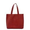 Talamone Women's tote bag in leather color red