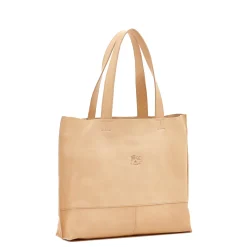 Talamone Women's tote bag in leather color natural