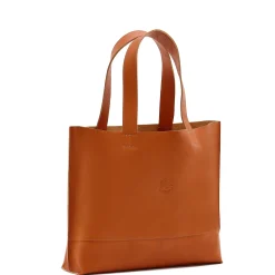 Talamone Women's tote bag in leather color caramel