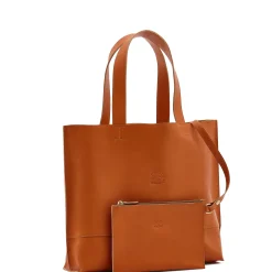 Talamone Women's tote bag in leather color caramel