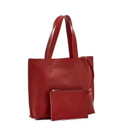 Talamone Women's tote bag in leather color red