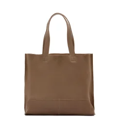 Talamone Women's tote bag in leather color light grey