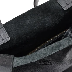 Talamone Women's tote bag in leather color black