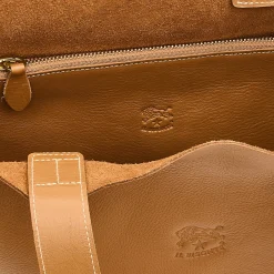 Talamone Women's tote bag in leather color gianduia