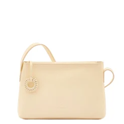 Tessa Women's crossbody bag in leather color milk