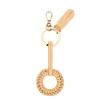 Tessa Women's keyring in leather color natural