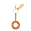 Tessa Women's keyring in leather color caramel